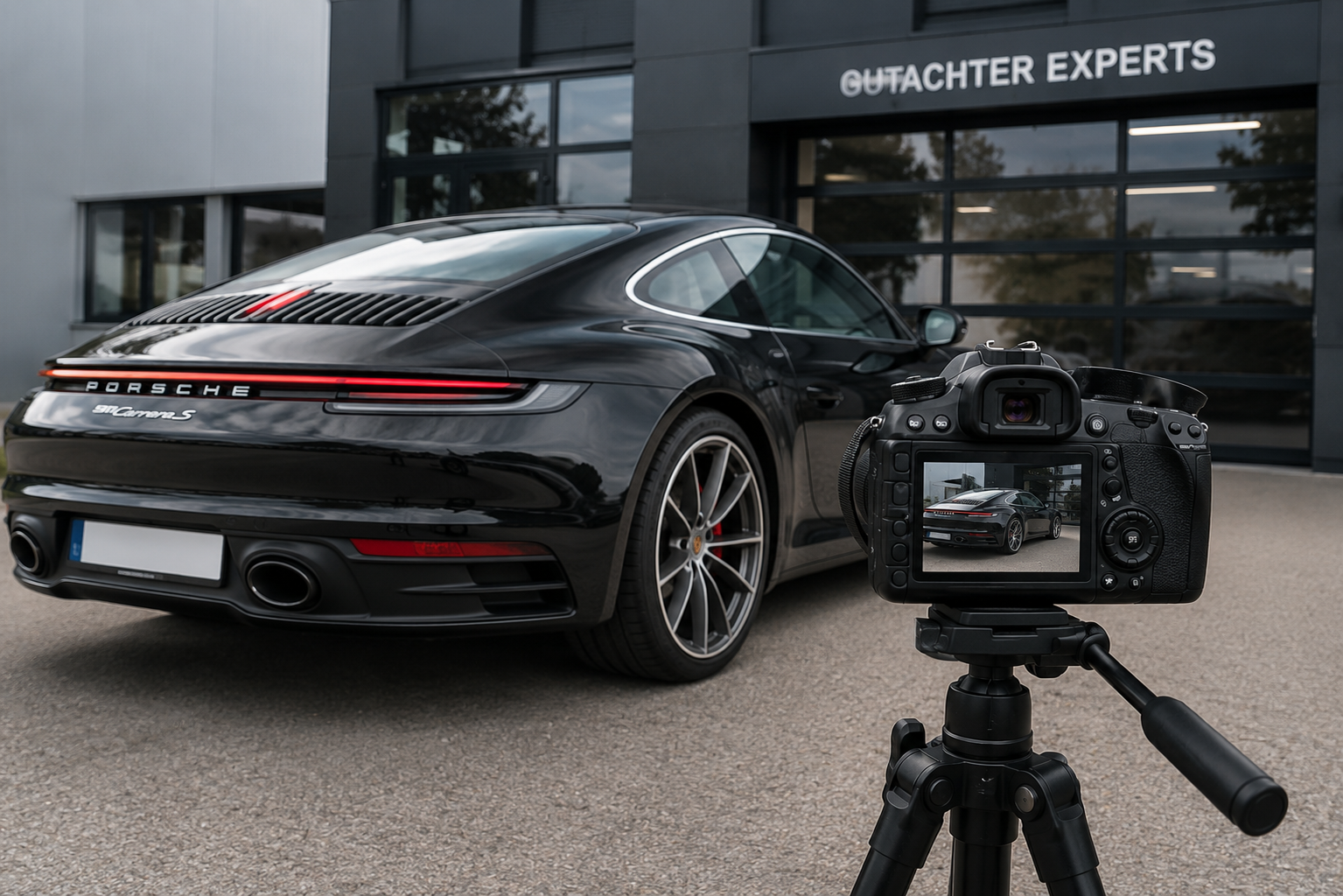 Fahrzeugaufnahme eines Porsche 911 für die Oldtimerbewertung