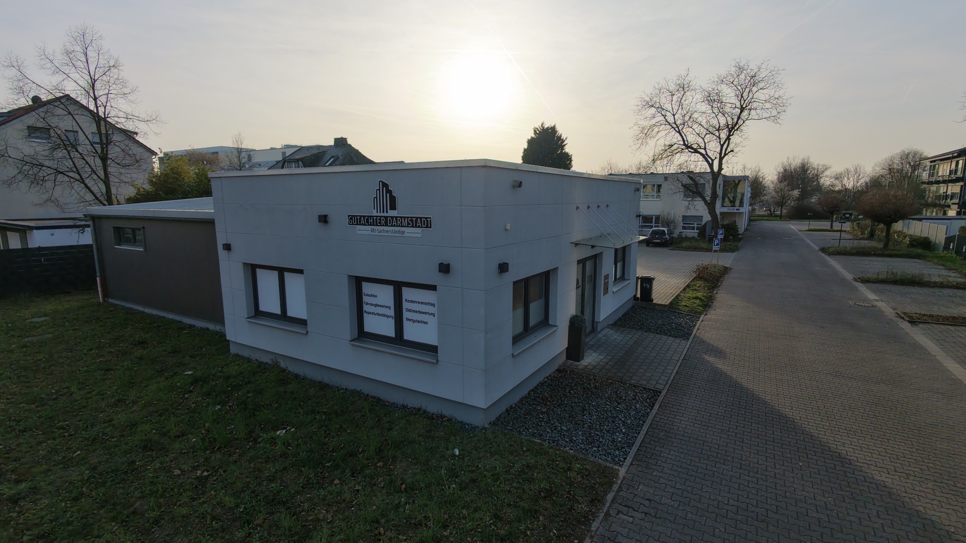 Außenansicht des Sachverständigenbüros Darmstadt